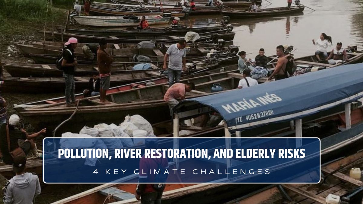 Pollution, Melting Microbes, River Restoration, and Elderly Risks